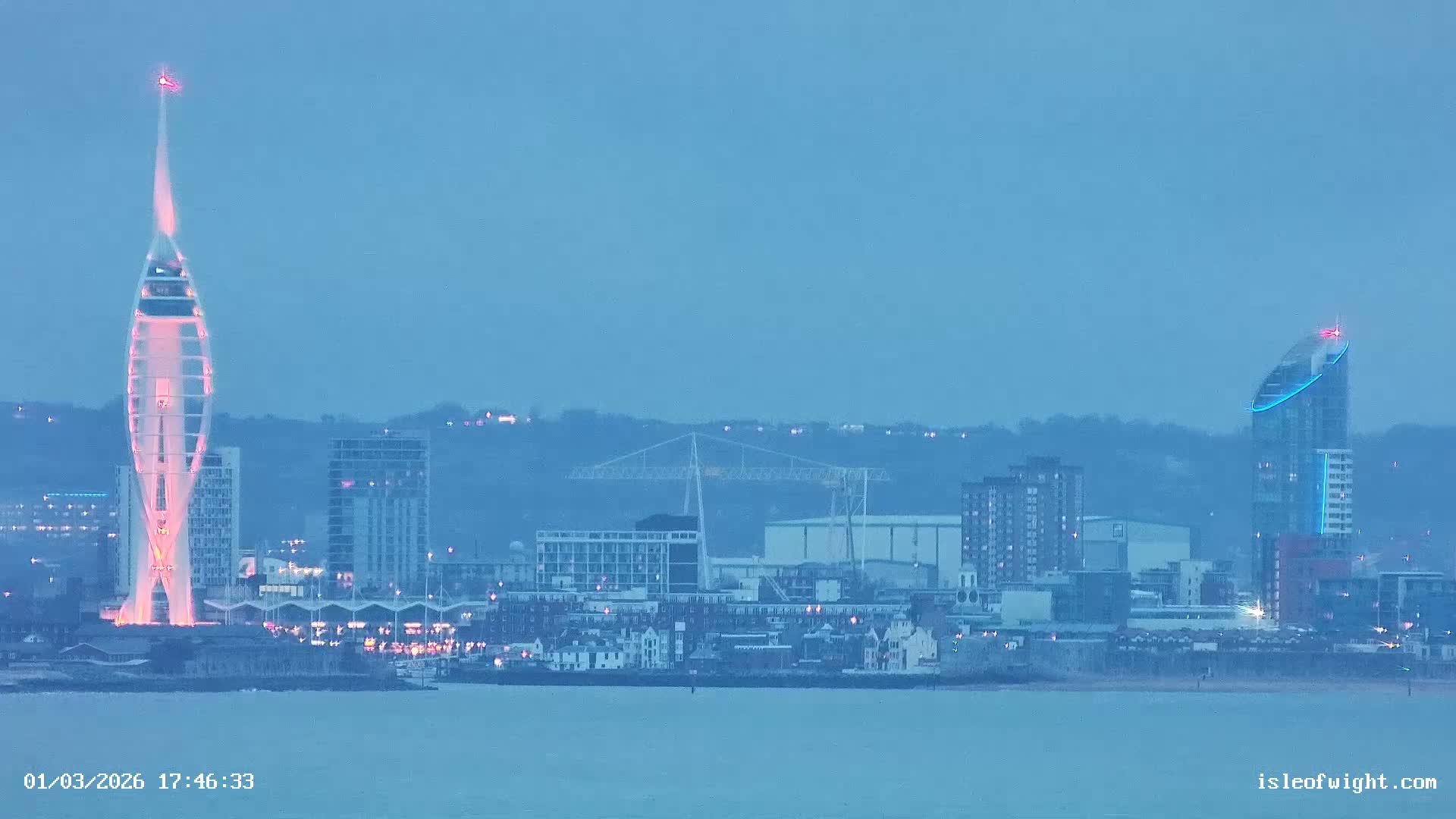 Isle of Wight Ryde / Solent / Southsea/ Portsmuth Scene Live Cam - Ryde, Isle of Wight, South East, England, United Kingdom