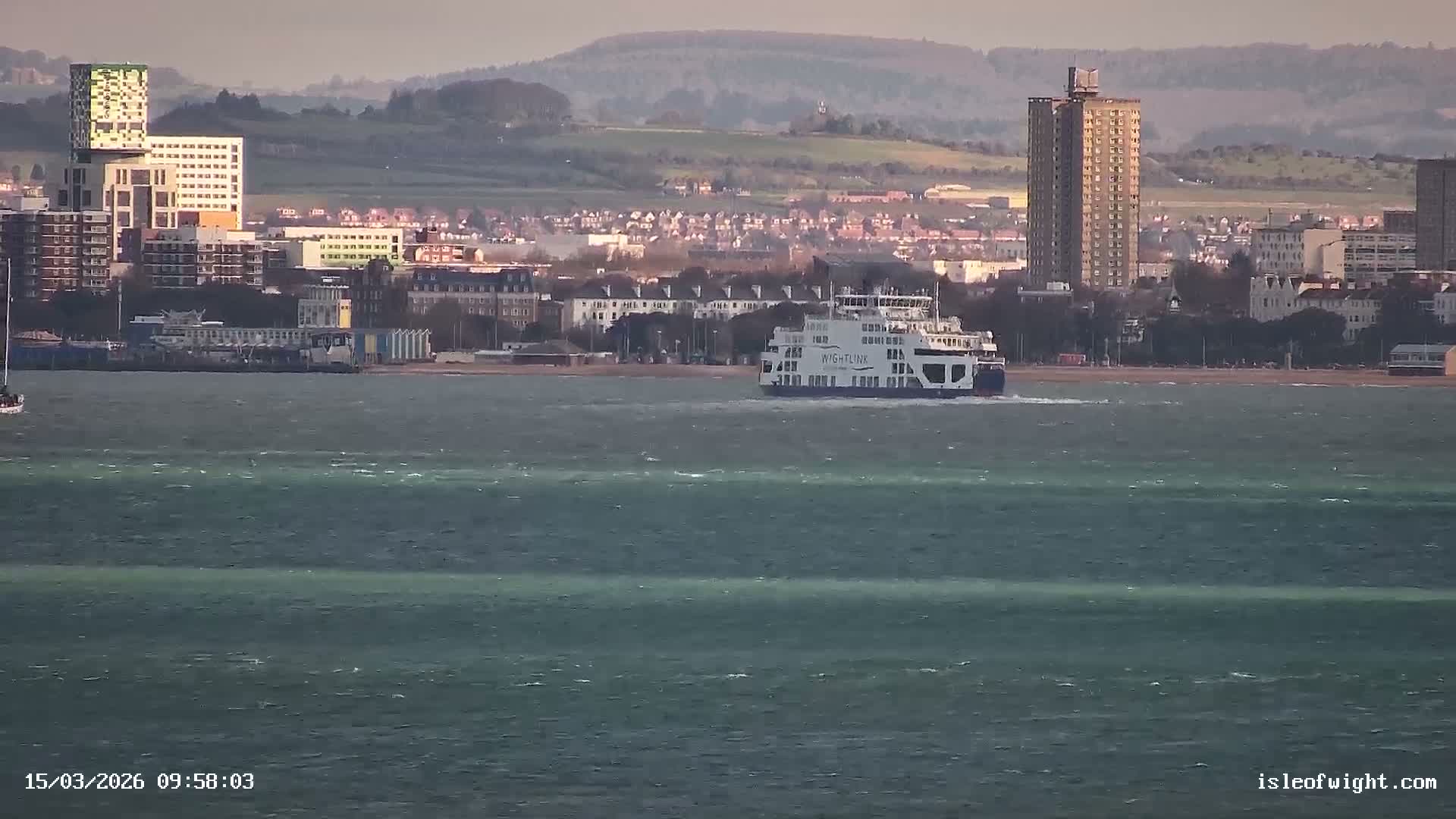 Isle of Wight Ryde / Solent / Southsea/ Portsmuth Scene Live Cam - Ryde, Isle of Wight, South East, England, United Kingdom