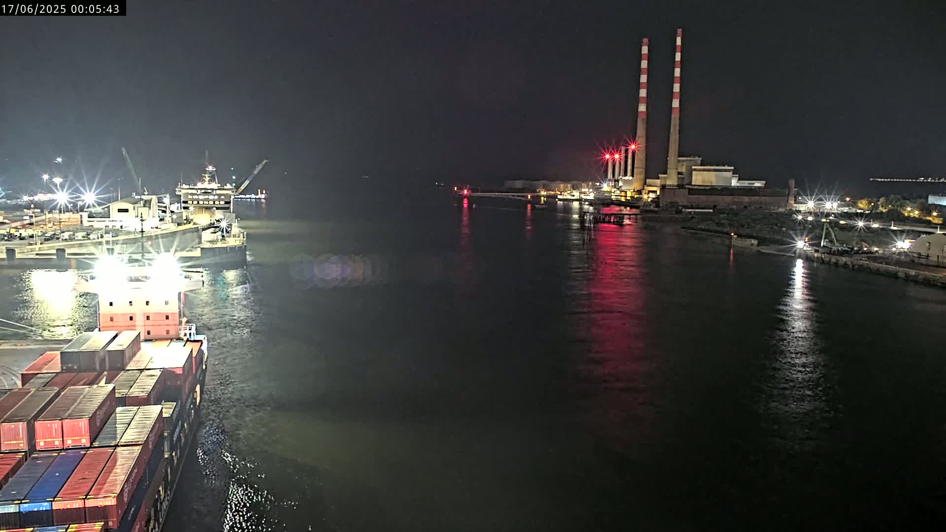 Dublin Bay & Port  Entrance Live Cam - Dublin, Eastern & Midland, Leinster, Ireland