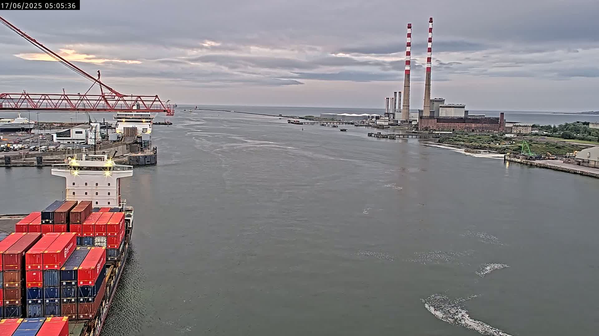 Dublin Bay & Port  Entrance Live Cam - Dublin, Eastern & Midland, Leinster, Ireland