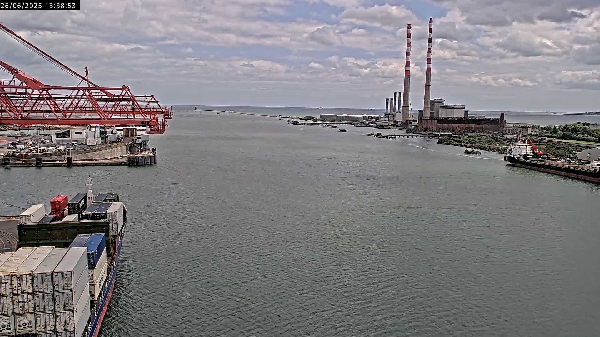 Dublin Bay & Port  Entrance Live Cam - Dublin, Eastern & Midland, Leinster, Ireland