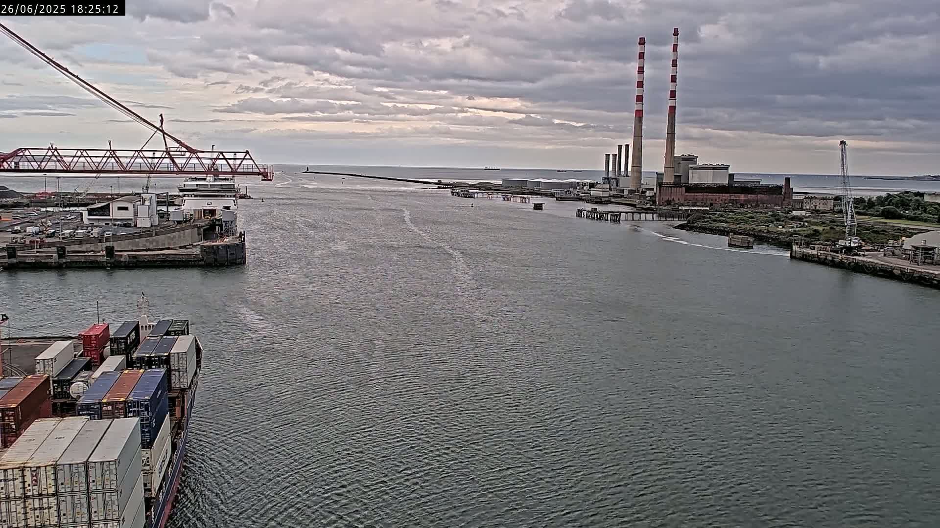 Dublin Bay & Port  Entrance Live Cam - Dublin, Eastern & Midland, Leinster, Ireland