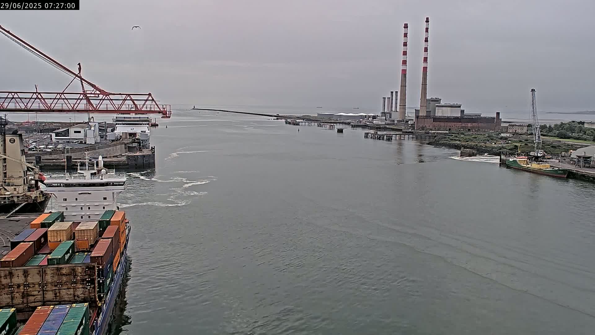 Dublin Bay & Port  Entrance Live Cam - Dublin, Eastern & Midland, Leinster, Ireland