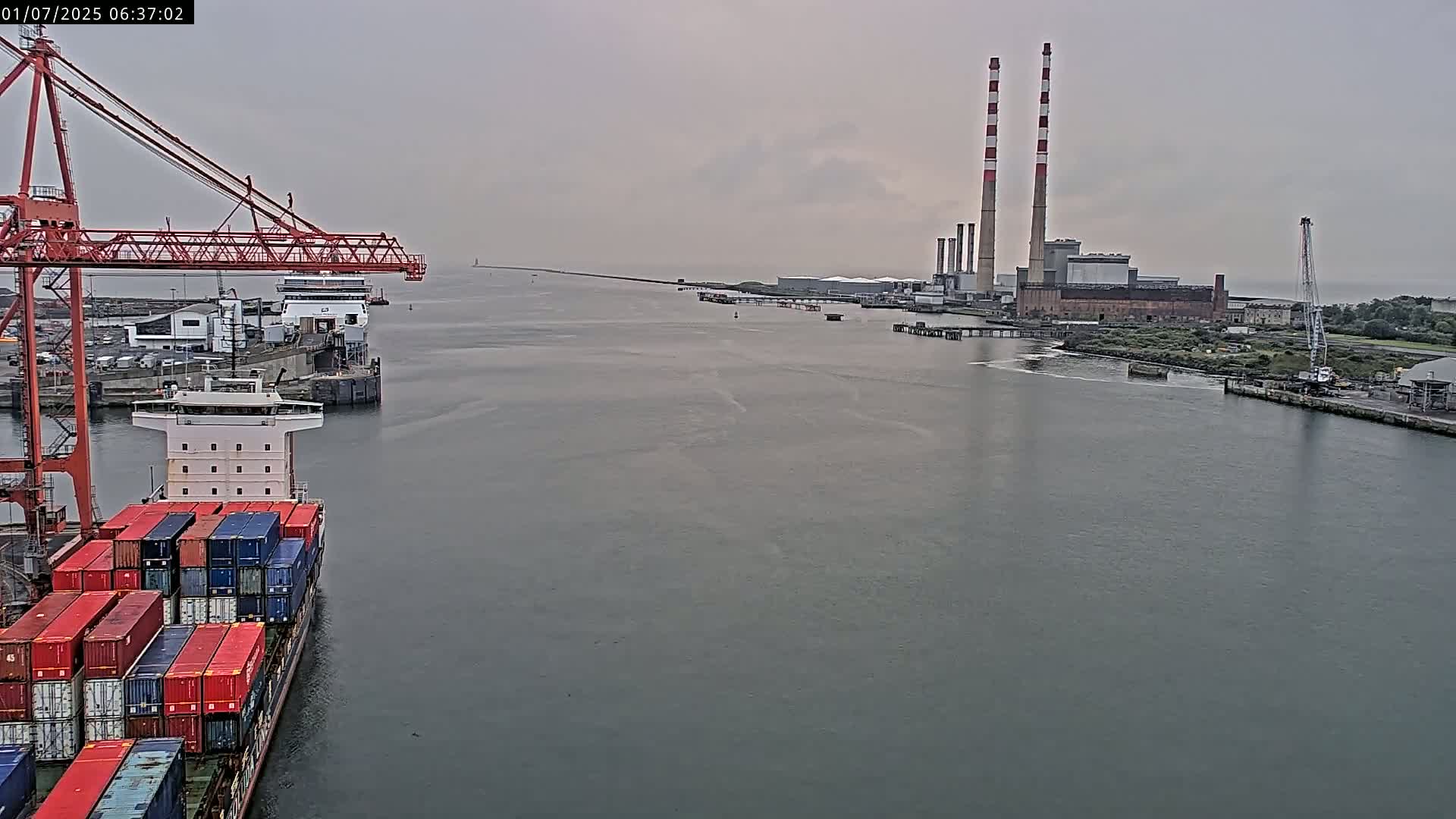Dublin Bay & Port  Entrance Live Cam - Dublin, Eastern & Midland, Leinster, Ireland