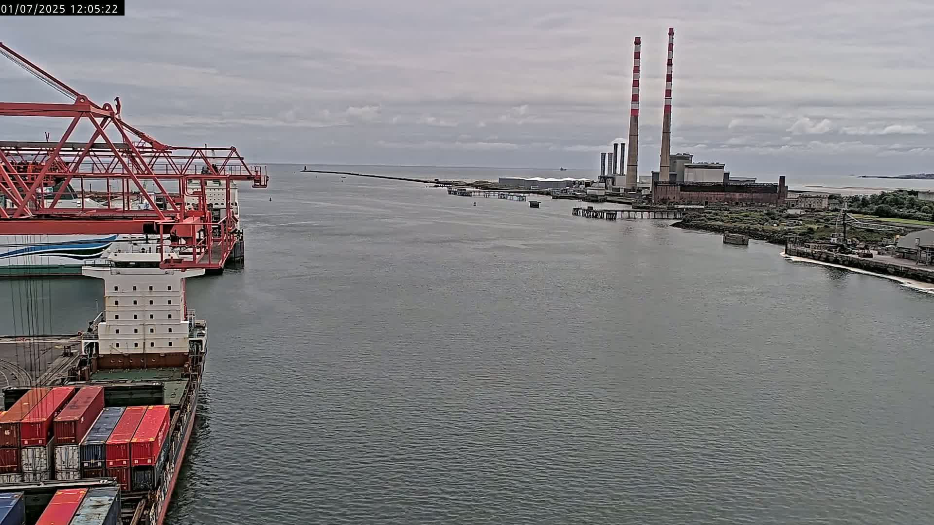 Dublin Bay & Port  Entrance Live Cam - Dublin, Eastern & Midland, Leinster, Ireland