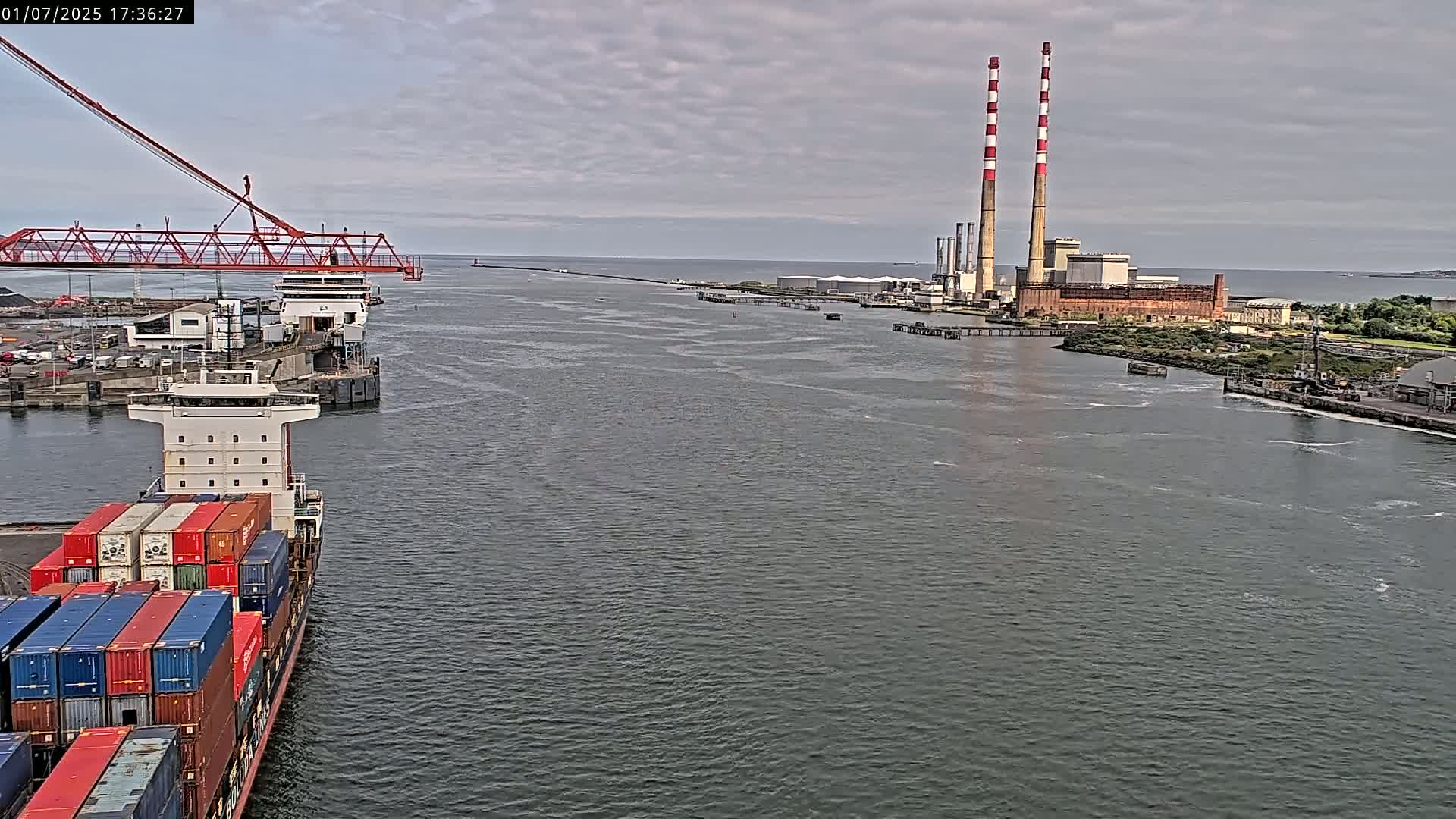 Dublin Bay & Port  Entrance Live Cam - Dublin, Eastern & Midland, Leinster, Ireland