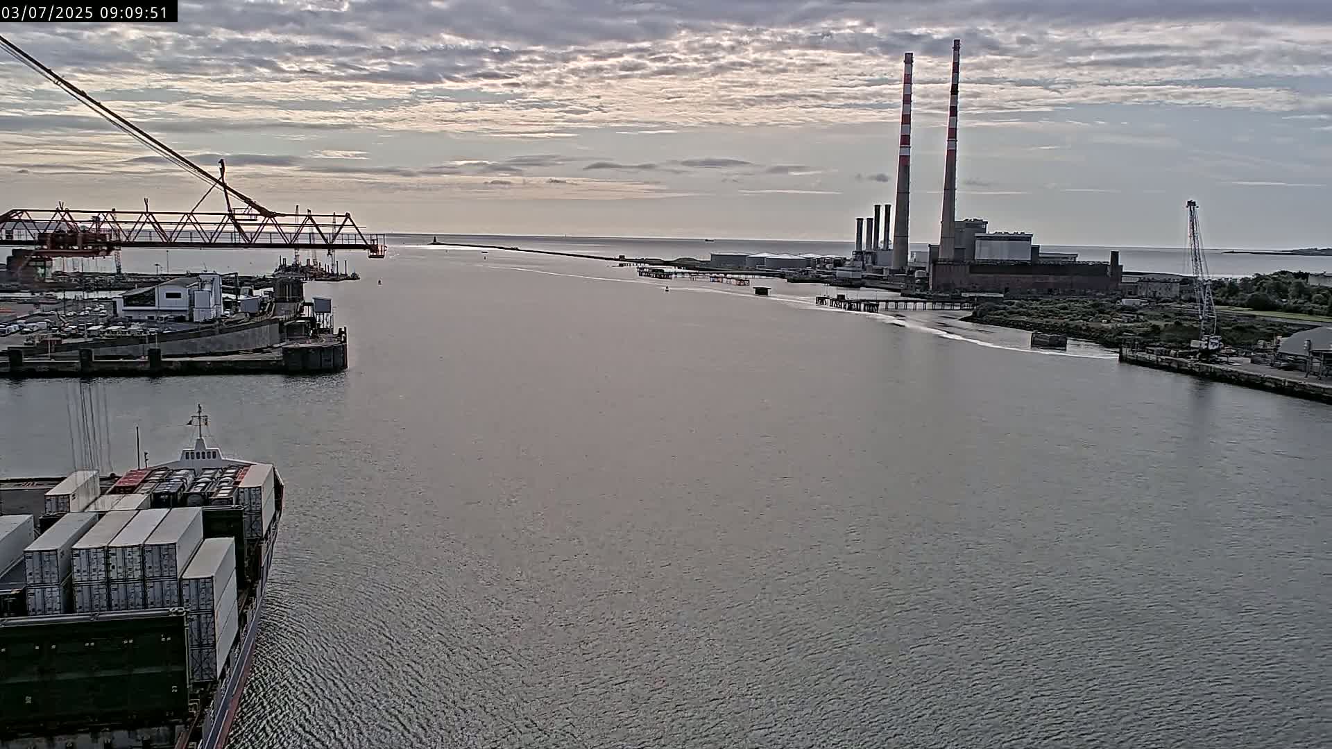 Dublin Bay & Port  Entrance Live Cam - Dublin, Eastern & Midland, Leinster, Ireland