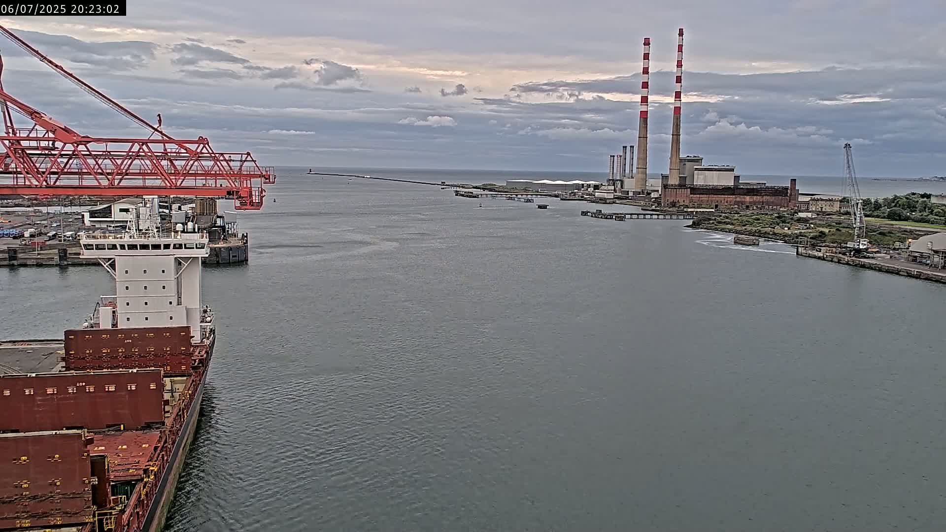 Dublin Bay & Port  Entrance Live Cam - Dublin, Eastern & Midland, Leinster, Ireland