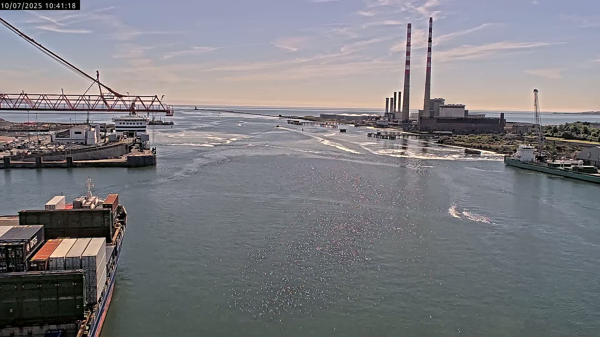 Dublin Bay & Port  Entrance Live Cam - Dublin, Eastern & Midland, Leinster, Ireland