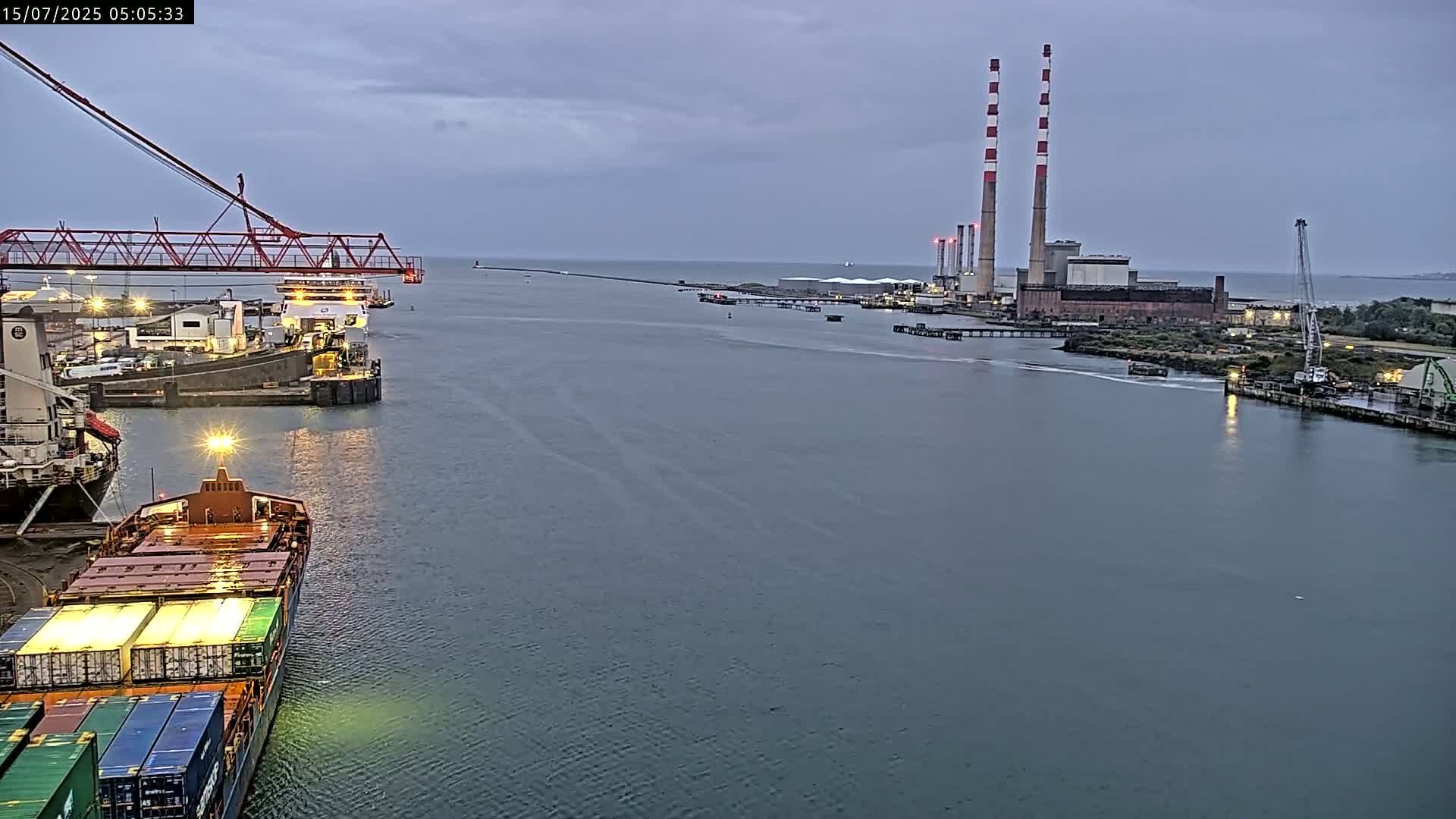 Dublin Bay & Port  Entrance Live Cam - Dublin, Eastern & Midland, Leinster, Ireland