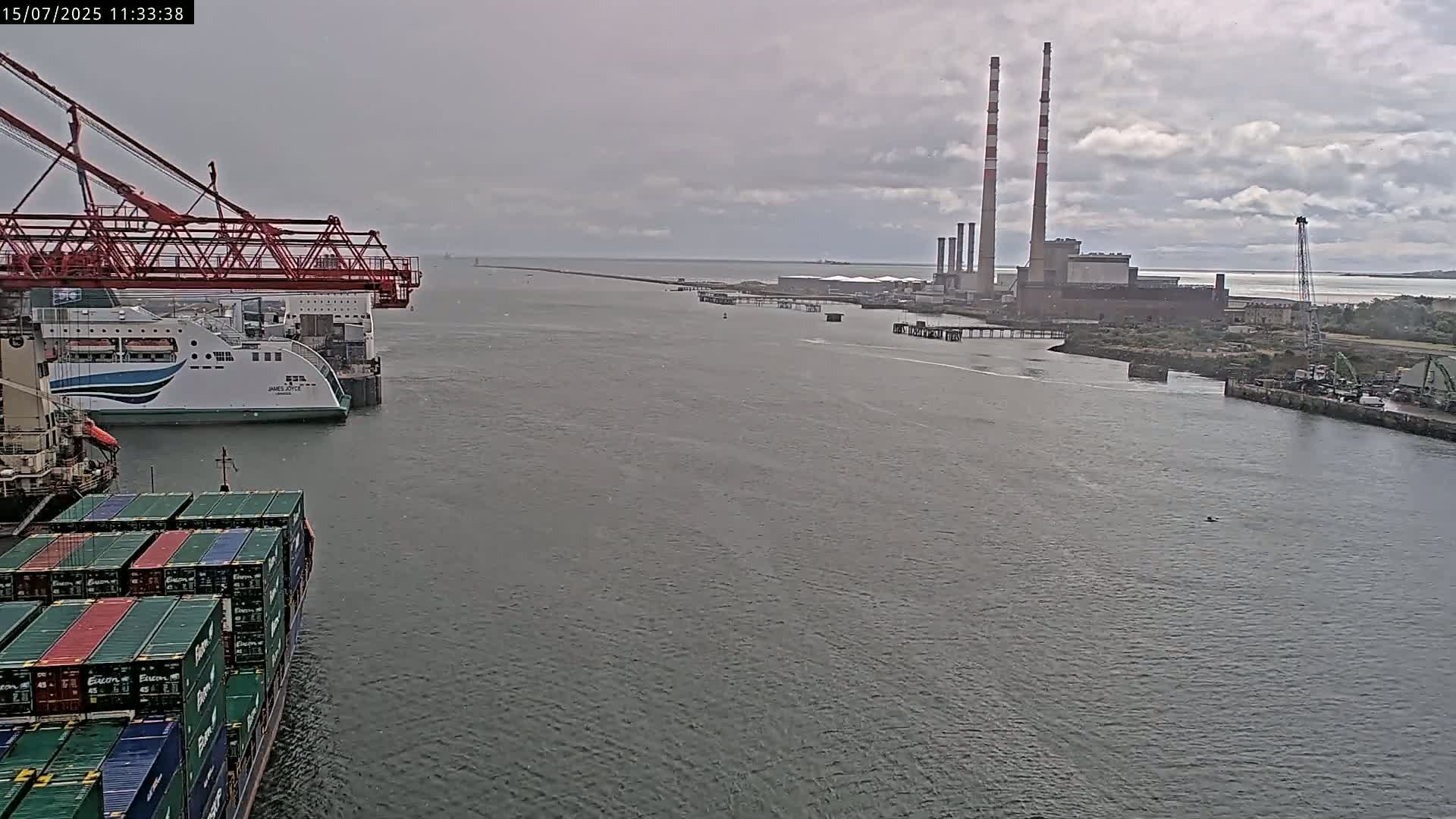 Dublin Bay & Port  Entrance Live Cam - Dublin, Eastern & Midland, Leinster, Ireland