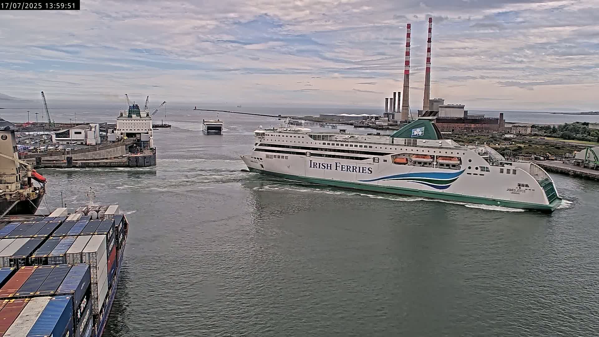Dublin Bay & Port  Entrance Live Cam - Dublin, Eastern & Midland, Leinster, Ireland