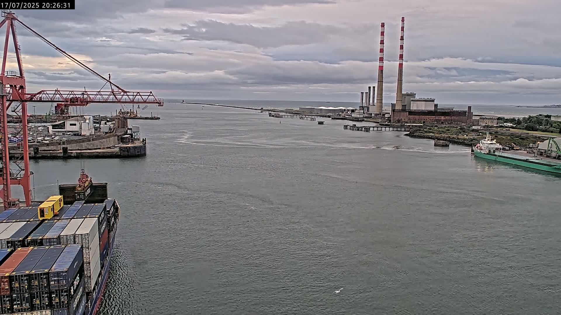 Dublin Bay & Port  Entrance Live Cam - Dublin, Eastern & Midland, Leinster, Ireland