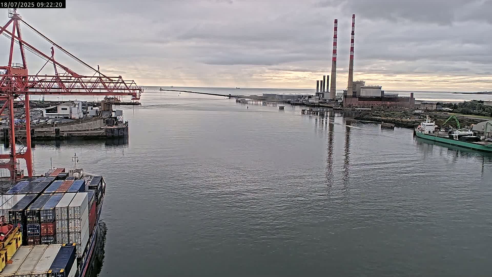 Dublin Bay & Port  Entrance Live Cam - Dublin, Eastern & Midland, Leinster, Ireland