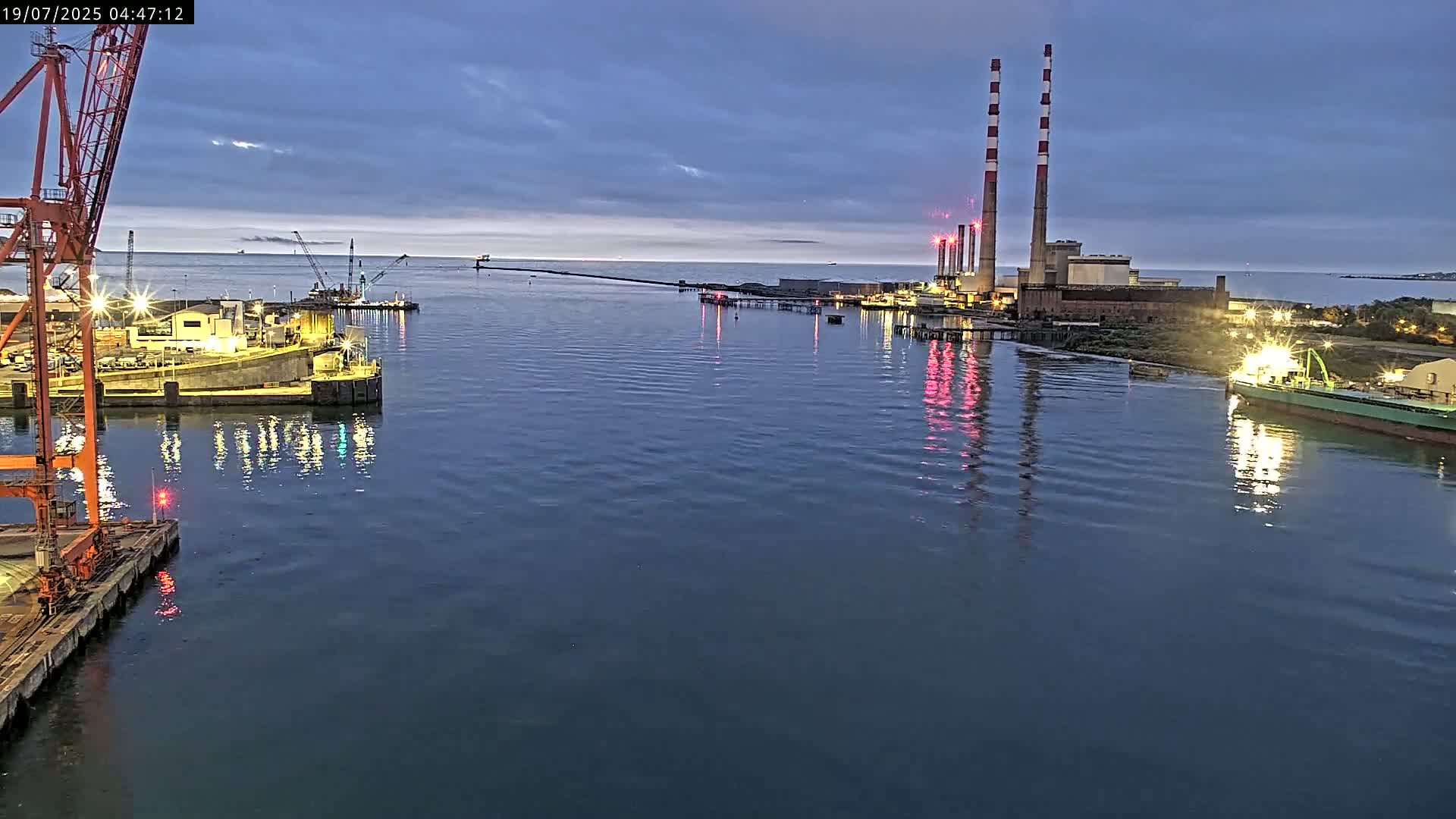 Dublin Bay & Port  Entrance Live Cam - Dublin, Eastern & Midland, Leinster, Ireland