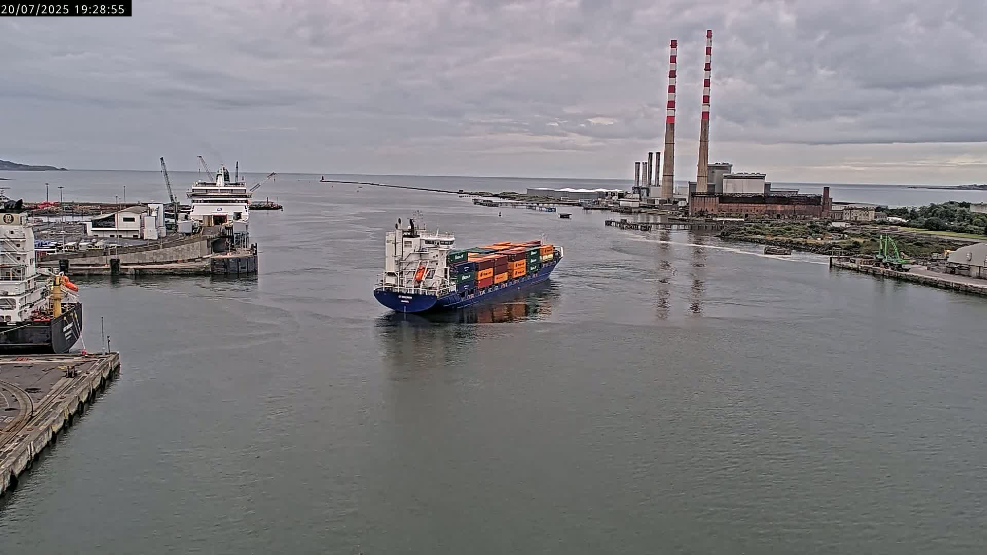 Dublin Bay & Port  Entrance Live Cam - Dublin, Eastern & Midland, Leinster, Ireland