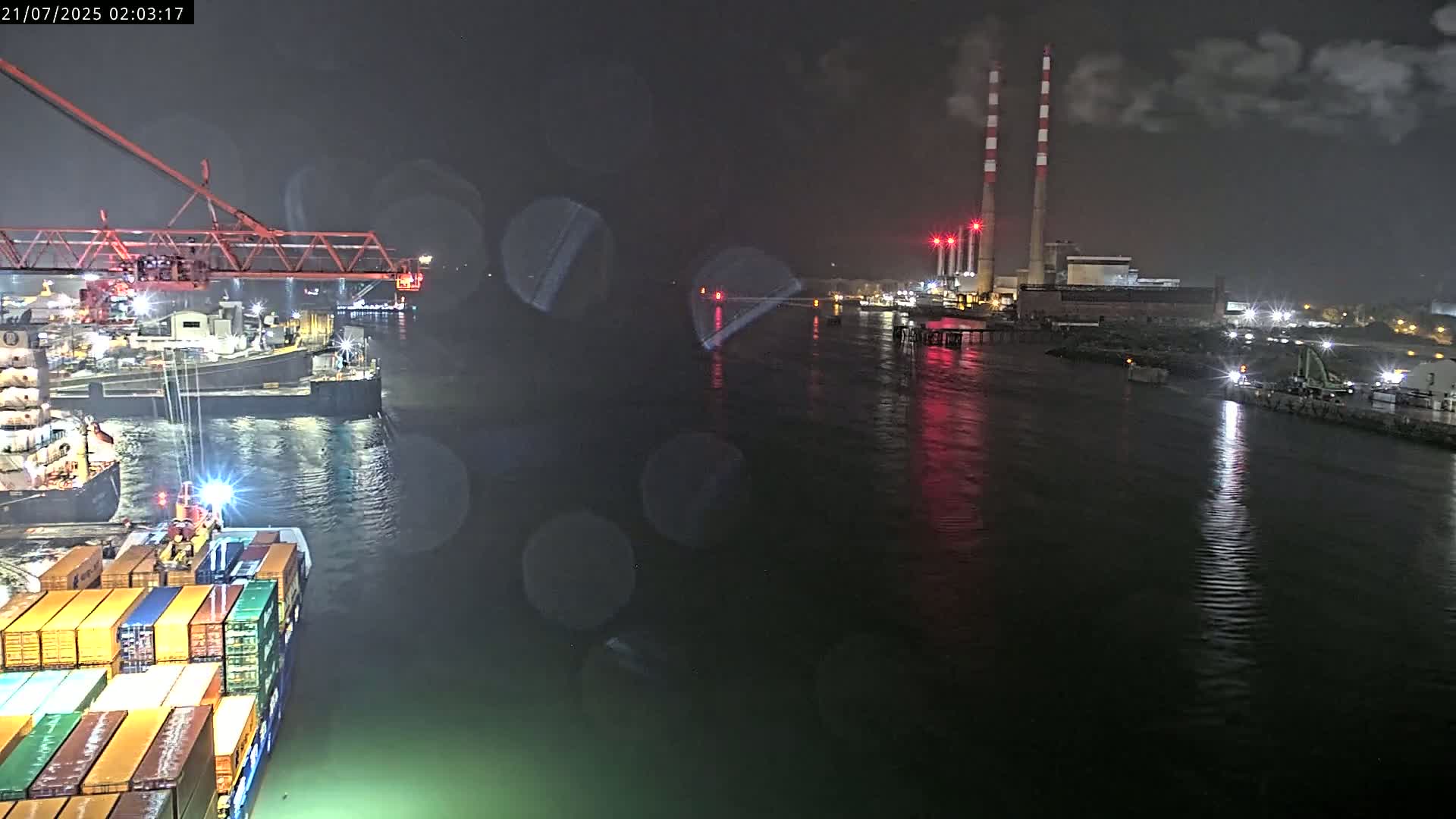 Dublin Bay & Port  Entrance Live Cam - Dublin, Eastern & Midland, Leinster, Ireland