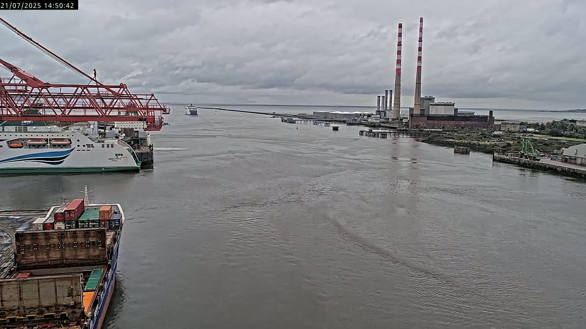 Dublin Bay & Port  Entrance Live Cam - Dublin, Eastern & Midland, Leinster, Ireland