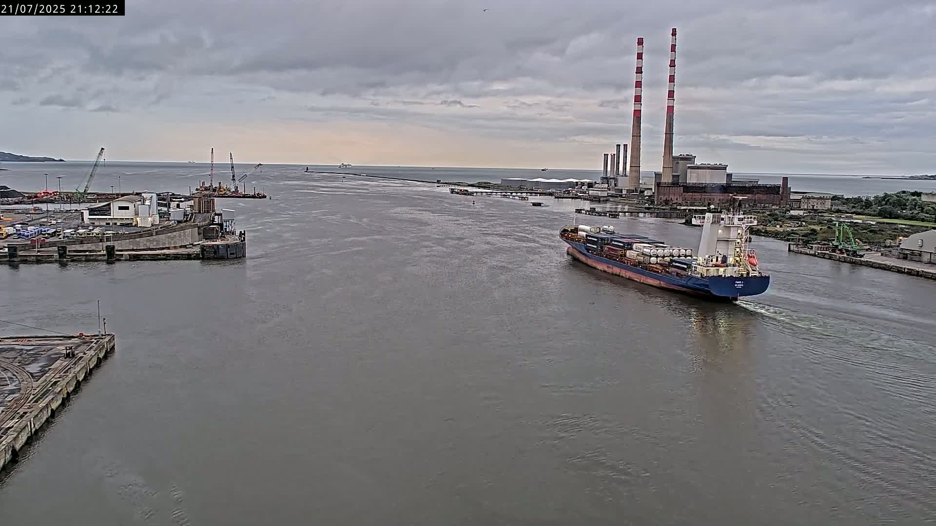 Dublin Bay & Port  Entrance Live Cam - Dublin, Eastern & Midland, Leinster, Ireland