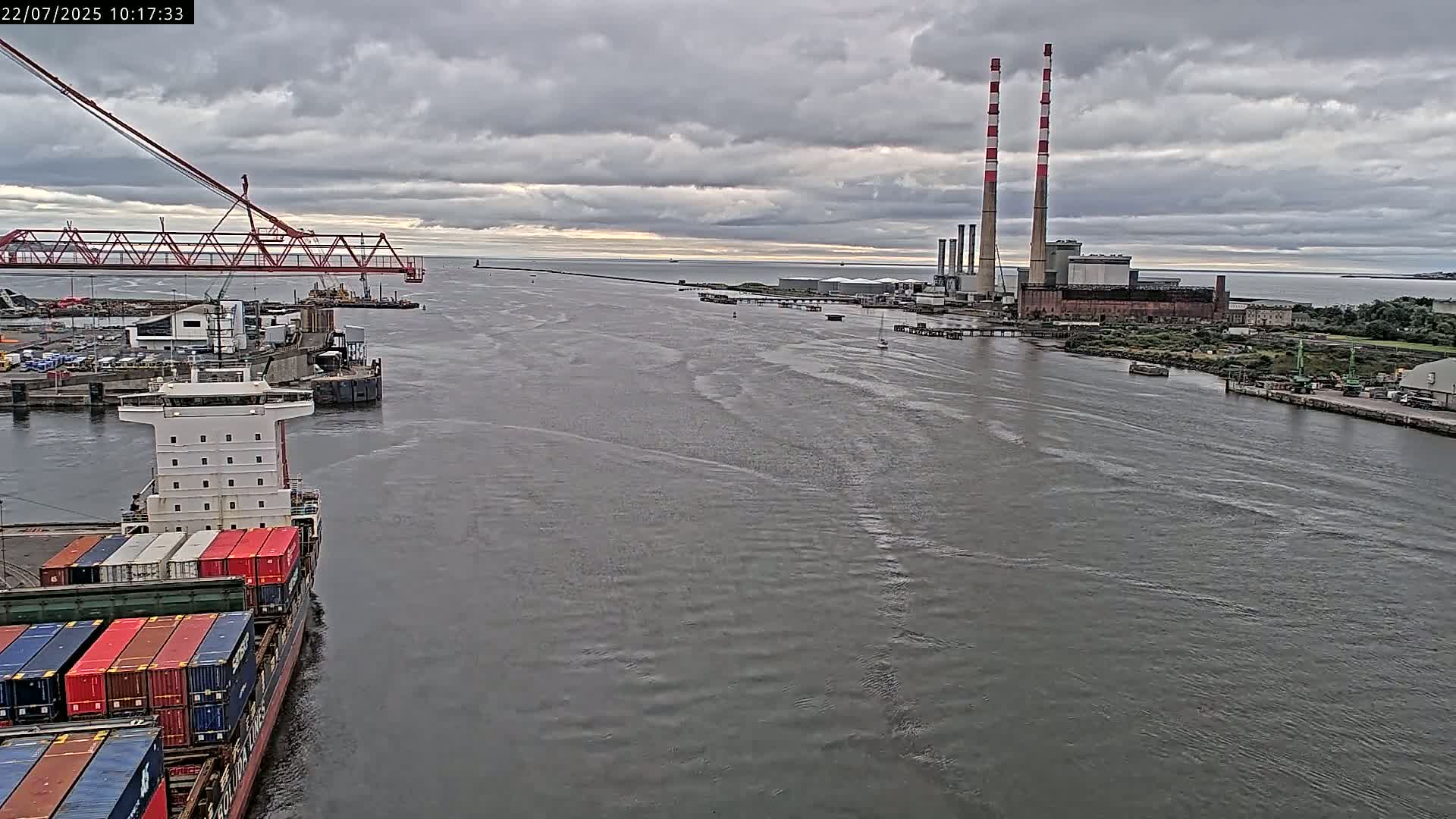 Dublin Bay & Port  Entrance Live Cam - Dublin, Eastern & Midland, Leinster, Ireland