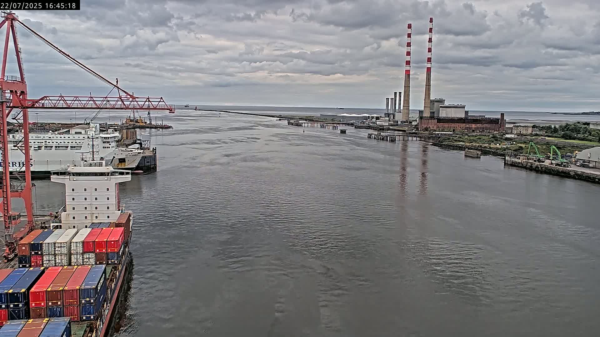 Dublin Bay & Port  Entrance Live Cam - Dublin, Eastern & Midland, Leinster, Ireland