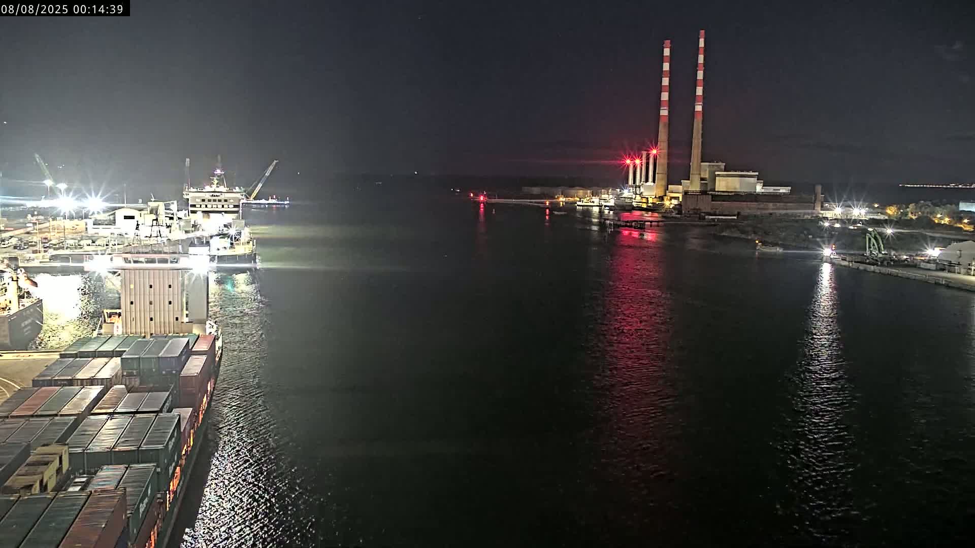 Dublin Bay & Port  Entrance Live Cam - Dublin, Eastern & Midland, Leinster, Ireland
