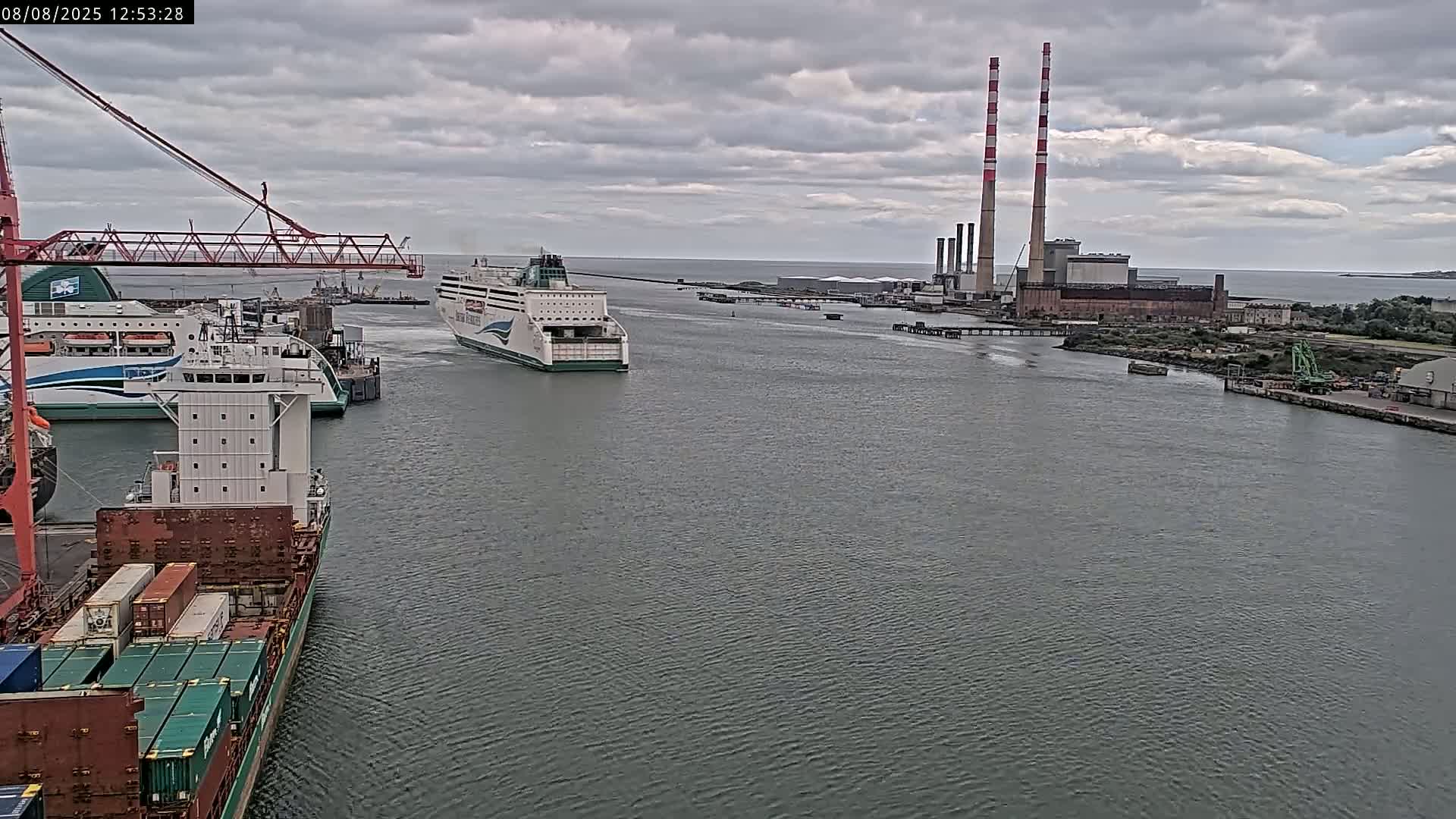 Dublin Bay & Port  Entrance Live Cam - Dublin, Eastern & Midland, Leinster, Ireland