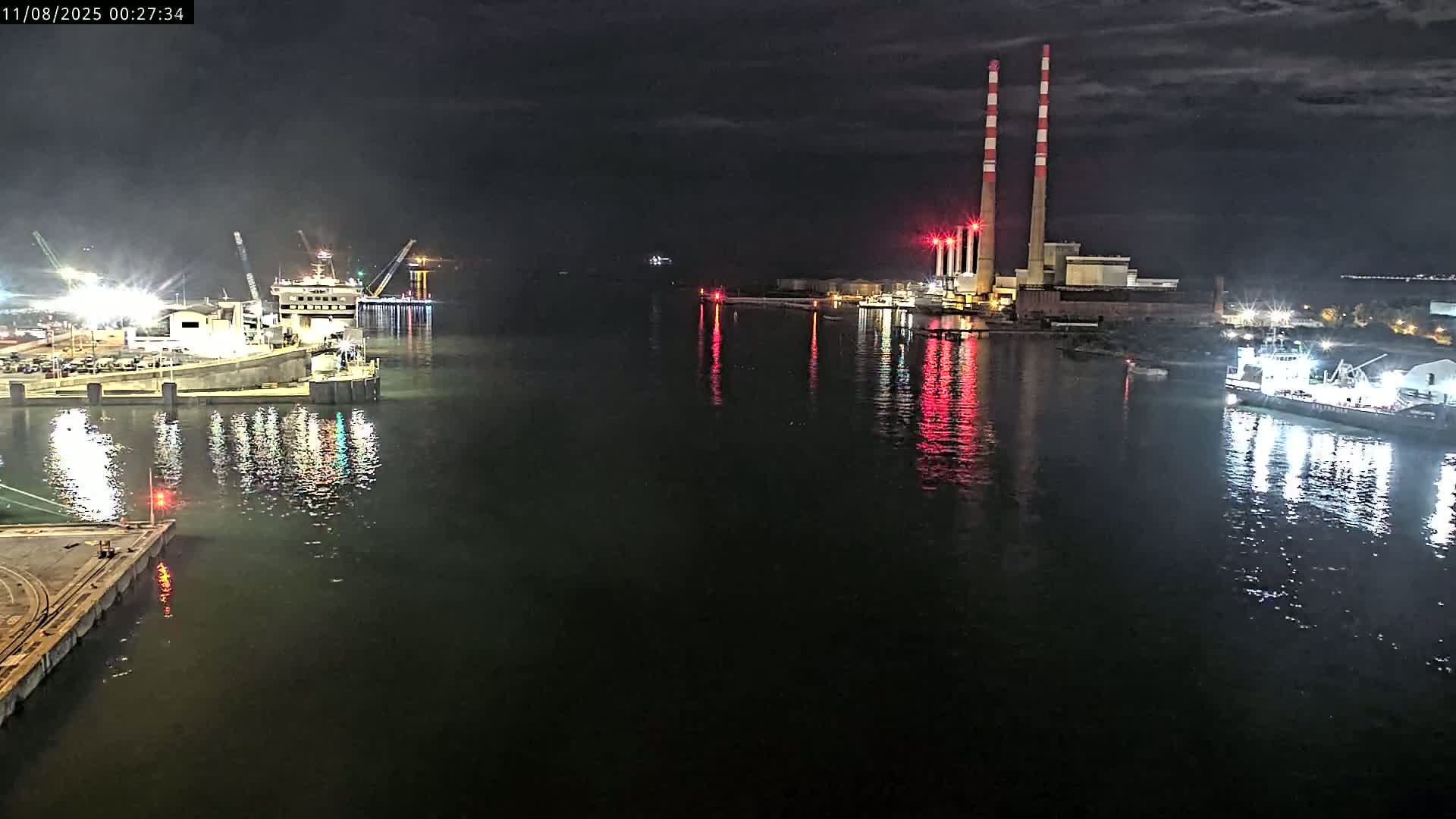Dublin Bay & Port  Entrance Live Cam - Dublin, Eastern & Midland, Leinster, Ireland
