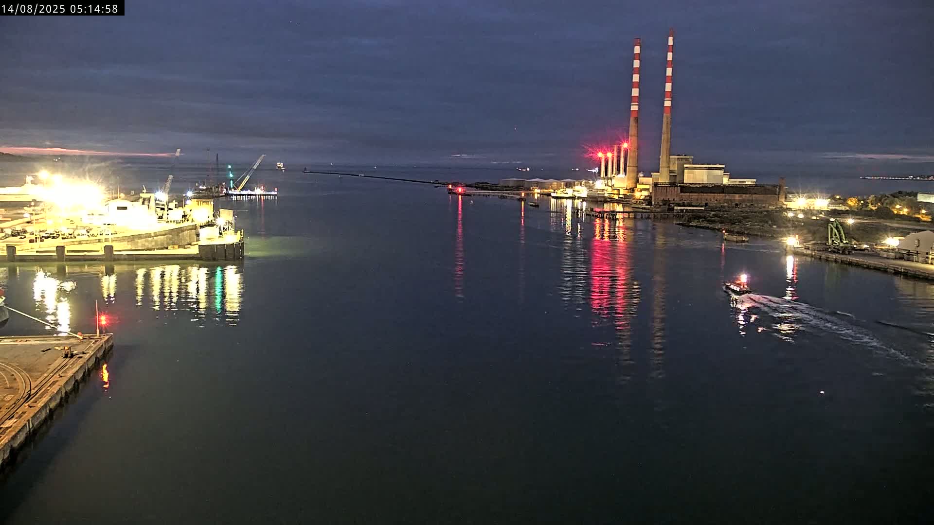 Dublin Bay & Port  Entrance Live Cam - Dublin, Eastern & Midland, Leinster, Ireland