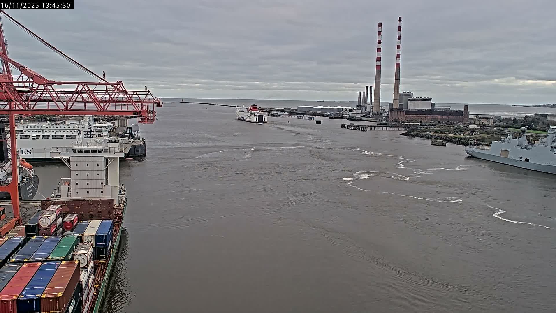 Dublin Bay & Port  Entrance Live Cam - Dublin, Eastern & Midland, Leinster, Ireland