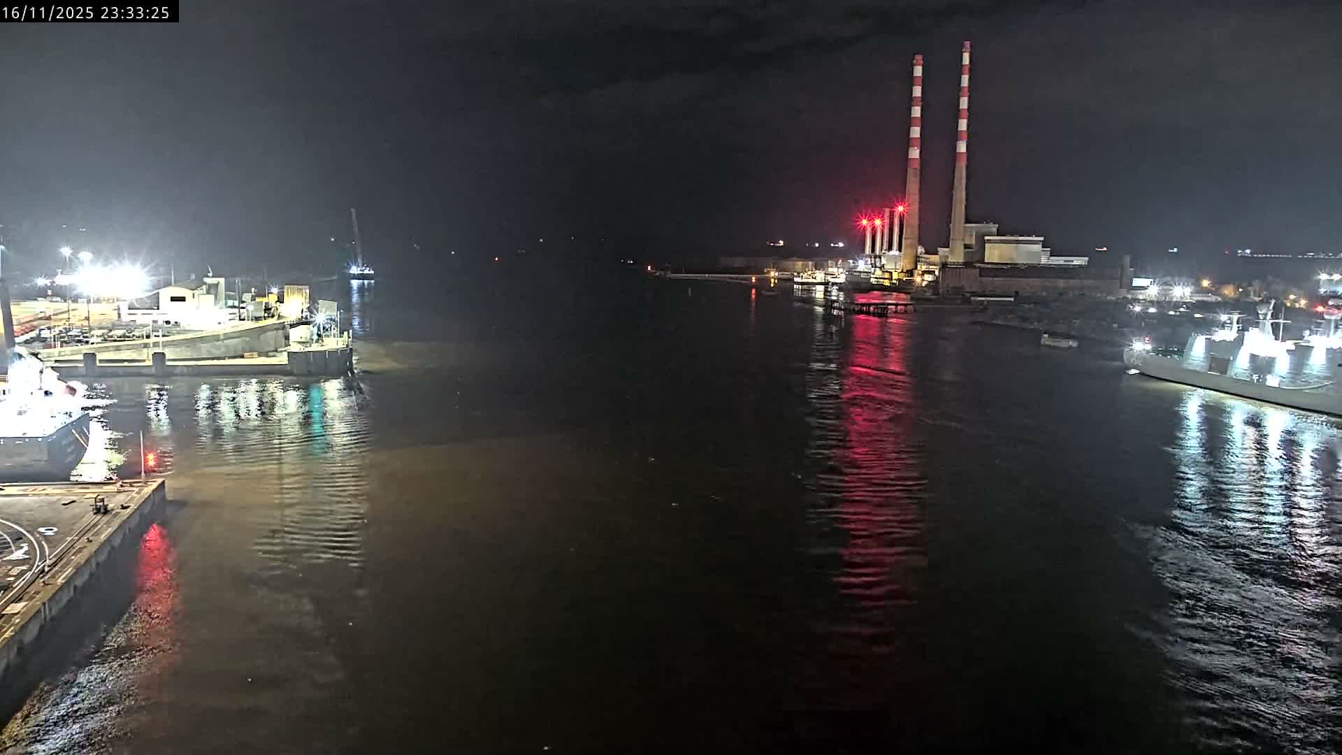 Dublin Bay & Port  Entrance Live Cam - Dublin, Eastern & Midland, Leinster, Ireland