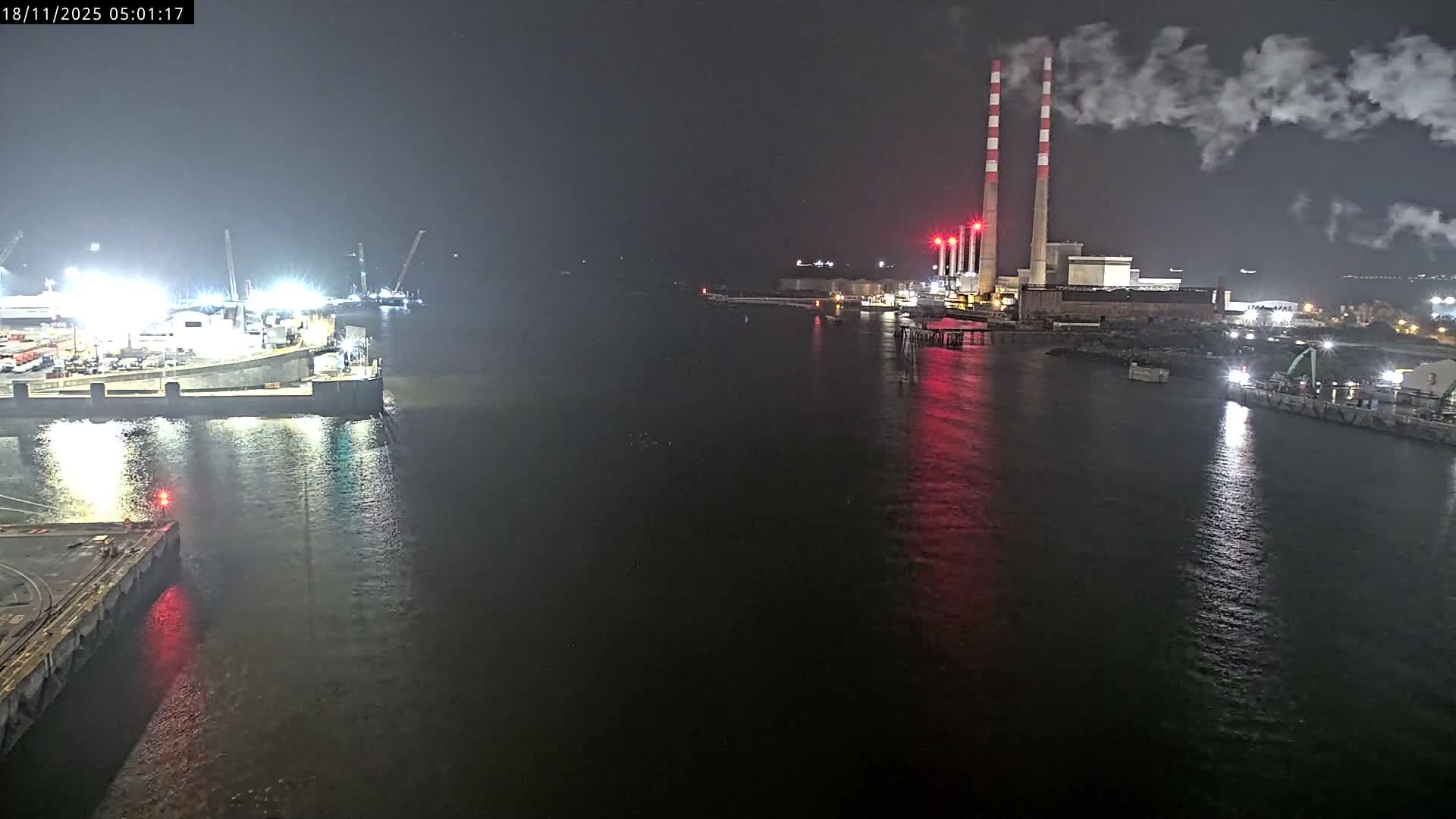 Dublin Bay & Port  Entrance Live Cam - Dublin, Eastern & Midland, Leinster, Ireland