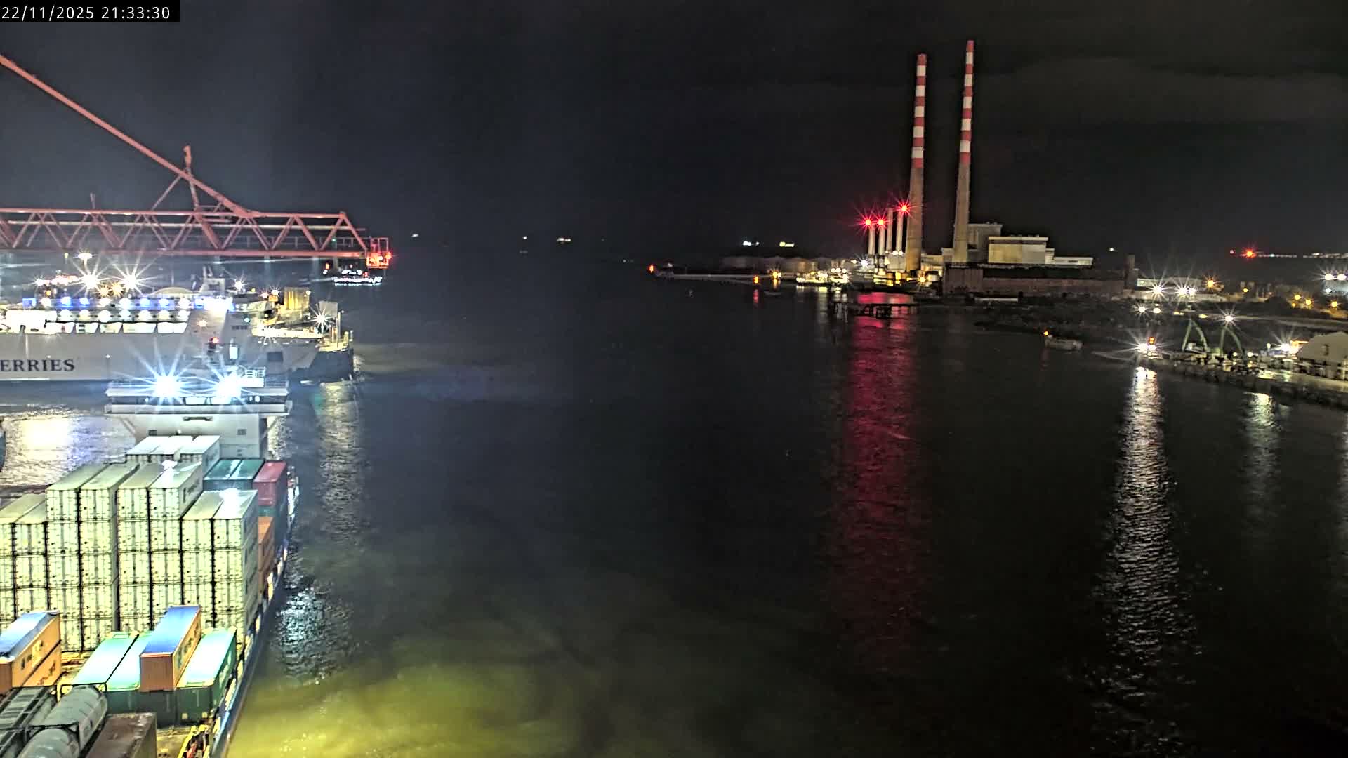 Dublin Bay & Port  Entrance Live Cam - Dublin, Eastern & Midland, Leinster, Ireland
