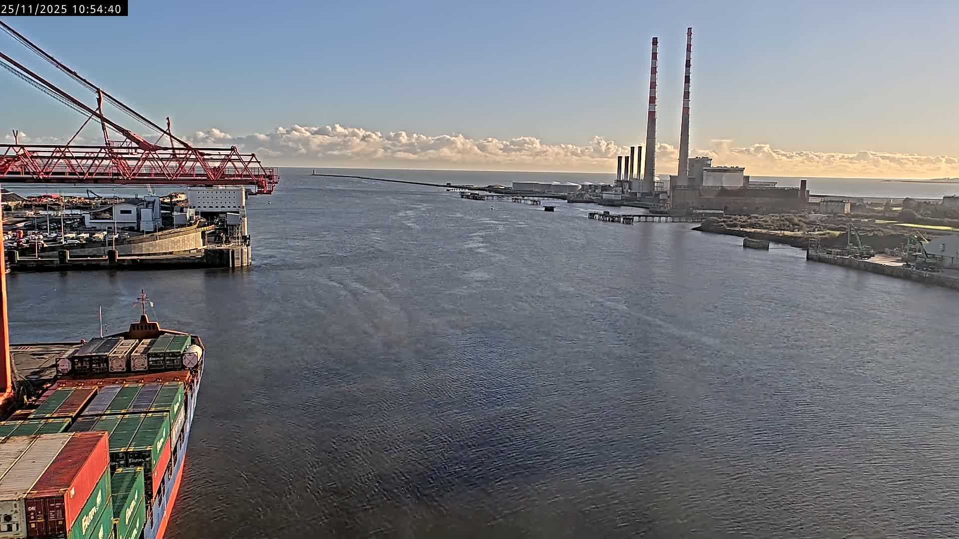 Dublin Bay & Port  Entrance Live Cam - Dublin, Eastern & Midland, Leinster, Ireland