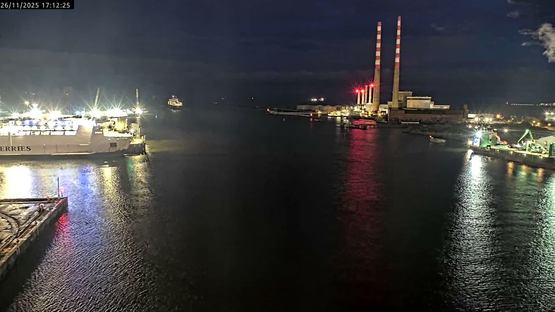 Dublin Bay & Port  Entrance Live Cam - Dublin, Eastern & Midland, Leinster, Ireland