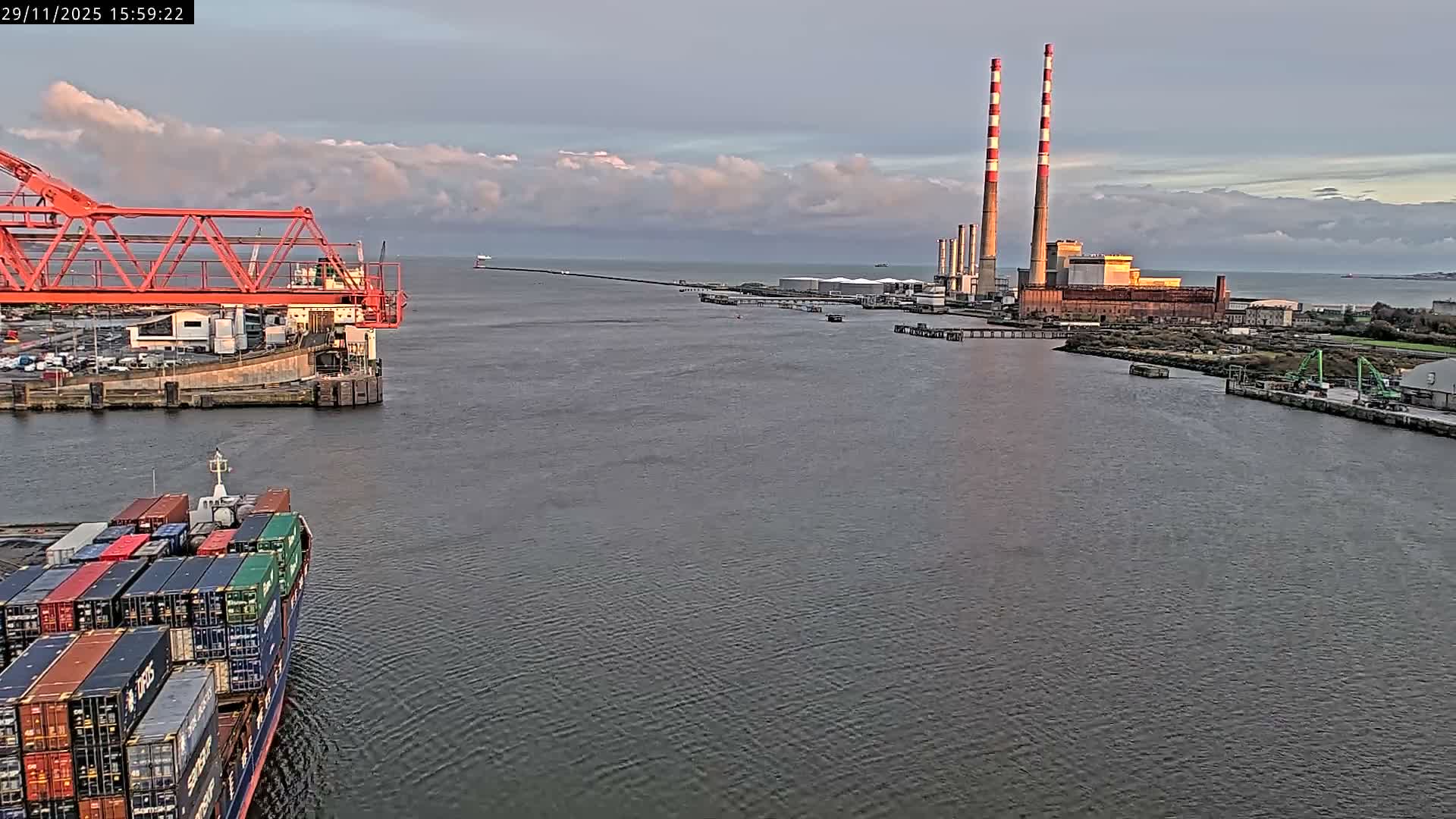 Dublin Bay & Port  Entrance Live Cam - Dublin, Eastern & Midland, Leinster, Ireland