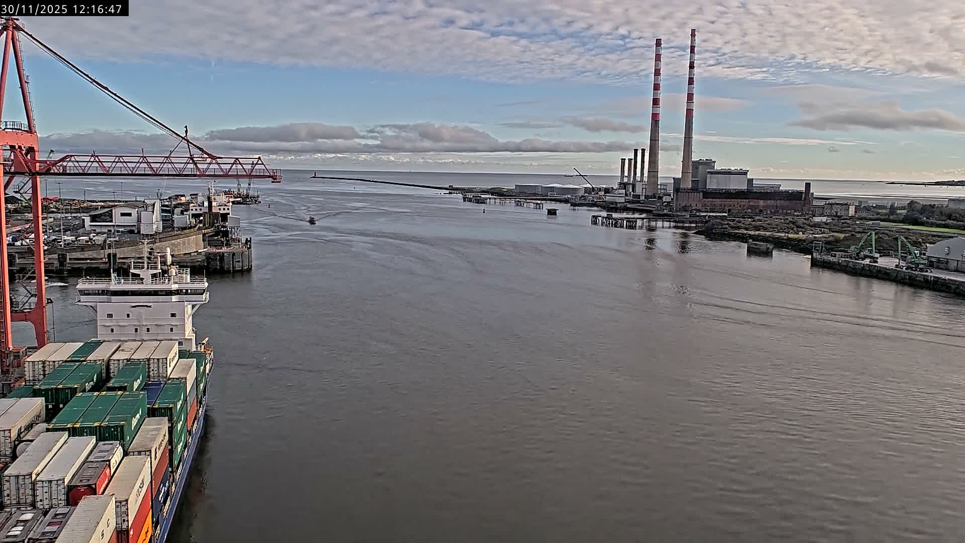 Dublin Bay & Port  Entrance Live Cam - Dublin, Eastern & Midland, Leinster, Ireland