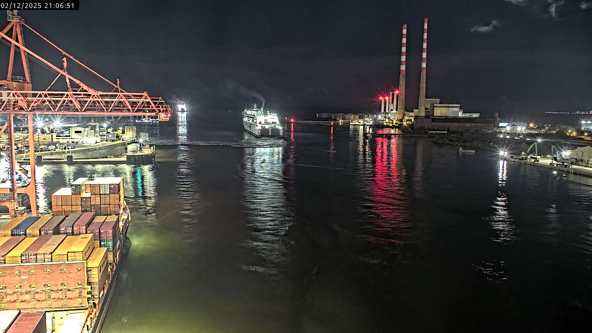 Dublin Bay & Port  Entrance Live Cam - Dublin, Eastern & Midland, Leinster, Ireland