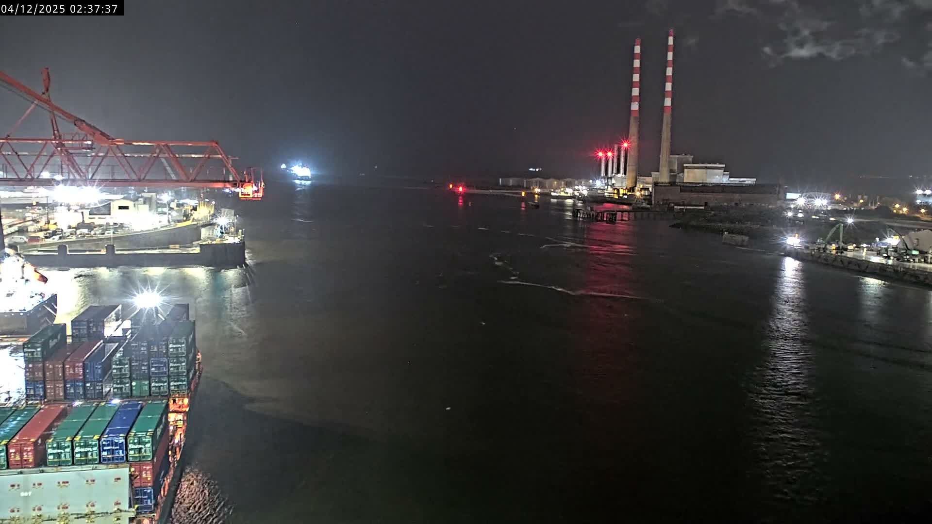 Dublin Bay & Port  Entrance Live Cam - Dublin, Eastern & Midland, Leinster, Ireland