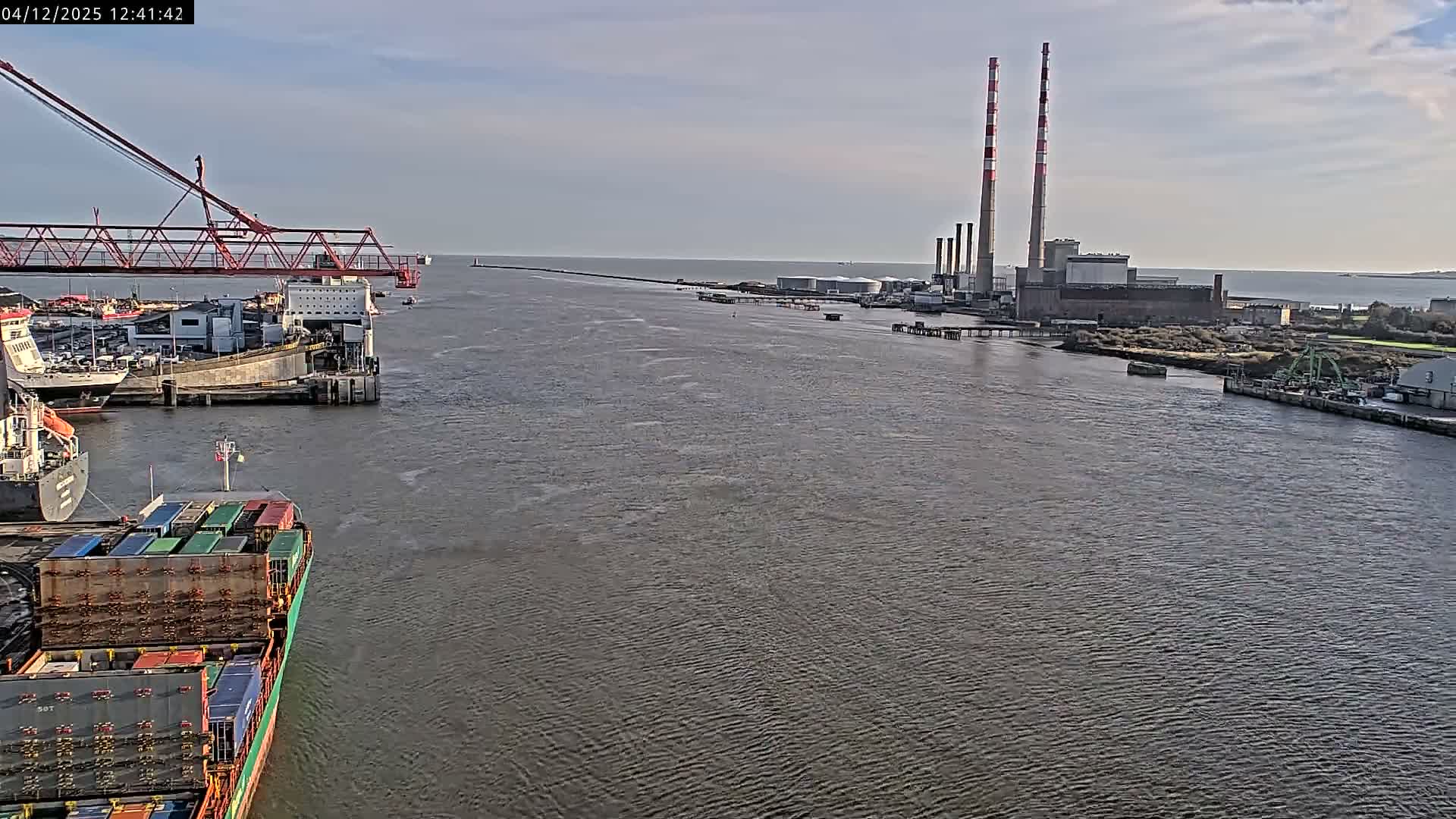 Dublin Bay & Port  Entrance Live Cam - Dublin, Eastern & Midland, Leinster, Ireland