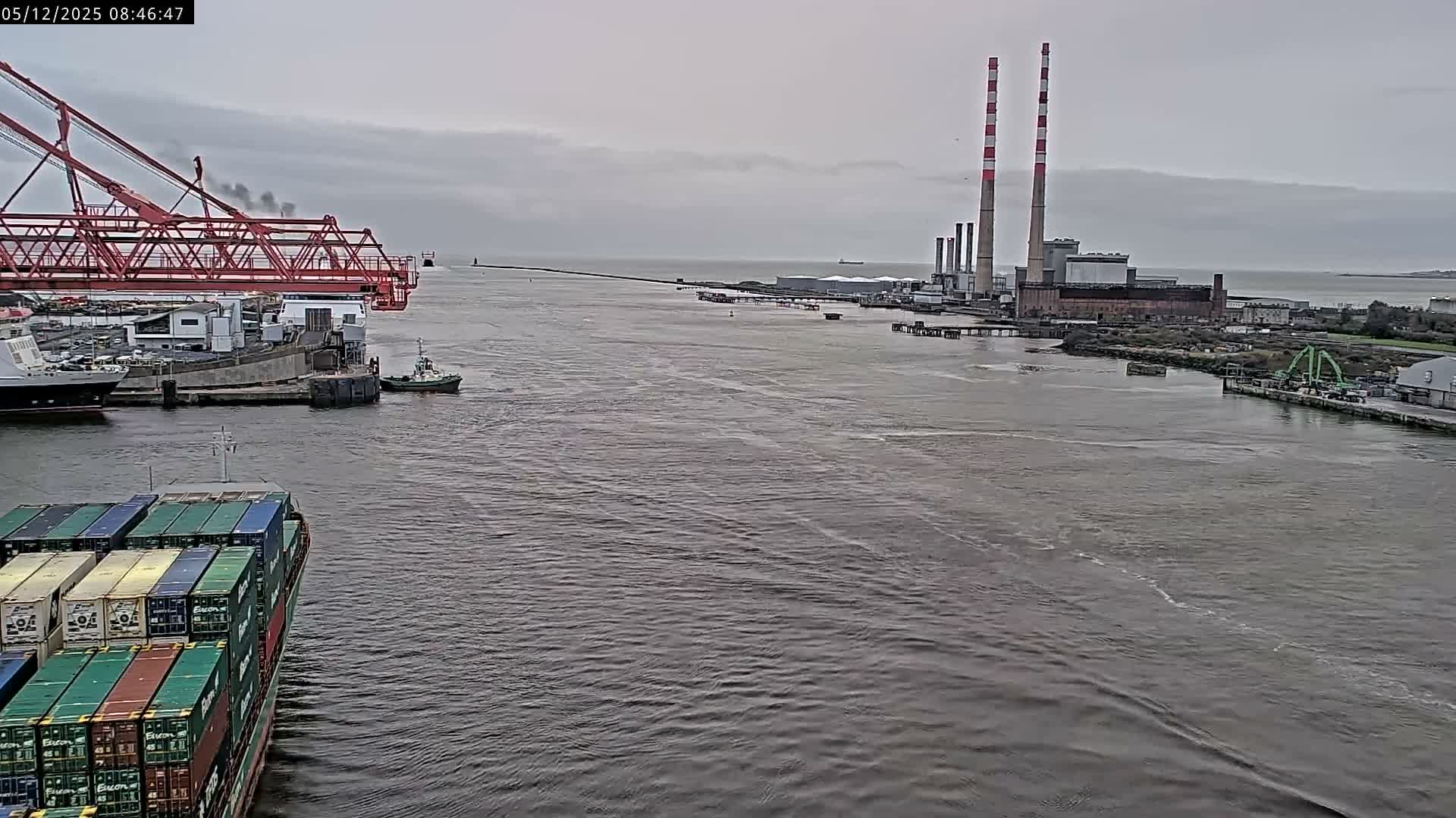 Dublin Bay & Port  Entrance Live Cam - Dublin, Eastern & Midland, Leinster, Ireland