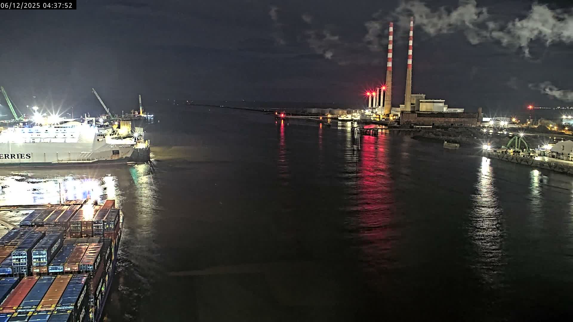 Dublin Bay & Port  Entrance Live Cam - Dublin, Eastern & Midland, Leinster, Ireland