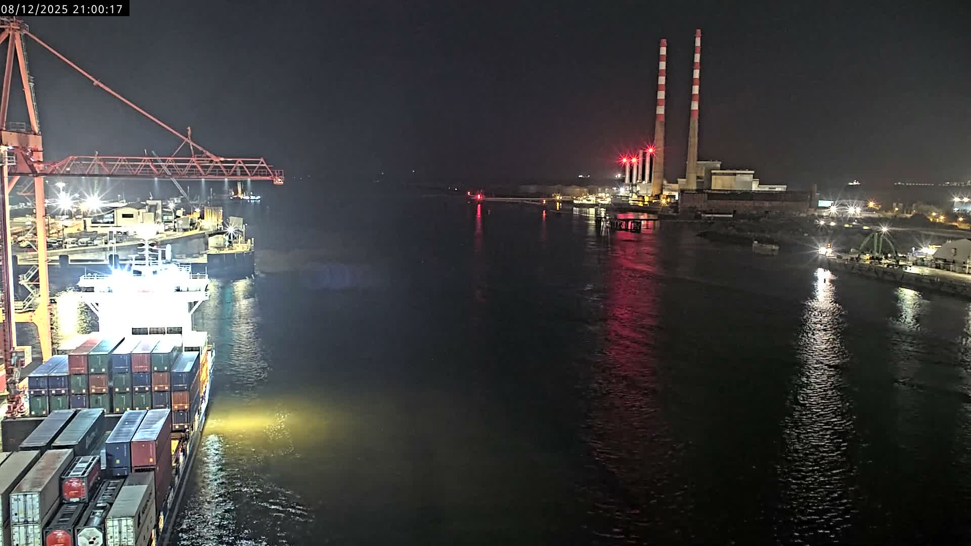 Dublin Bay & Port  Entrance Live Cam - Dublin, Eastern & Midland, Leinster, Ireland