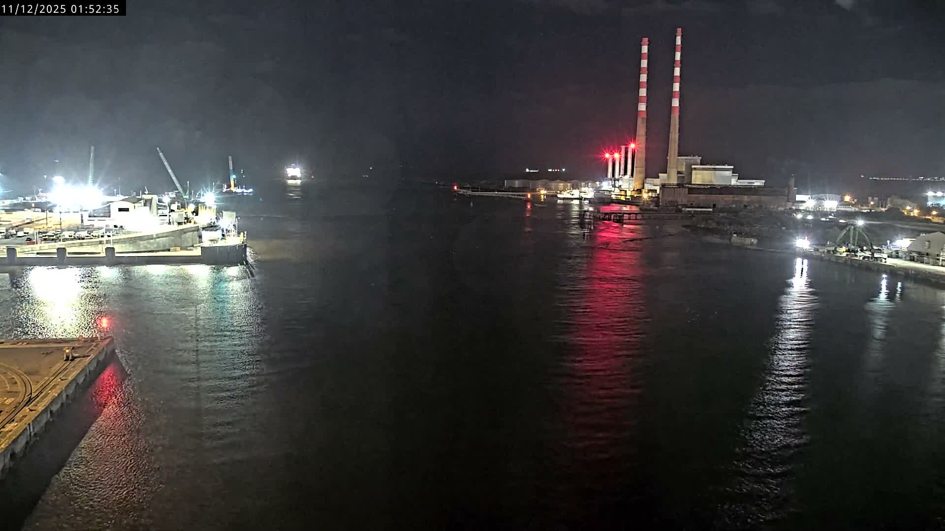 Dublin Bay & Port  Entrance Live Cam - Dublin, Eastern & Midland, Leinster, Ireland