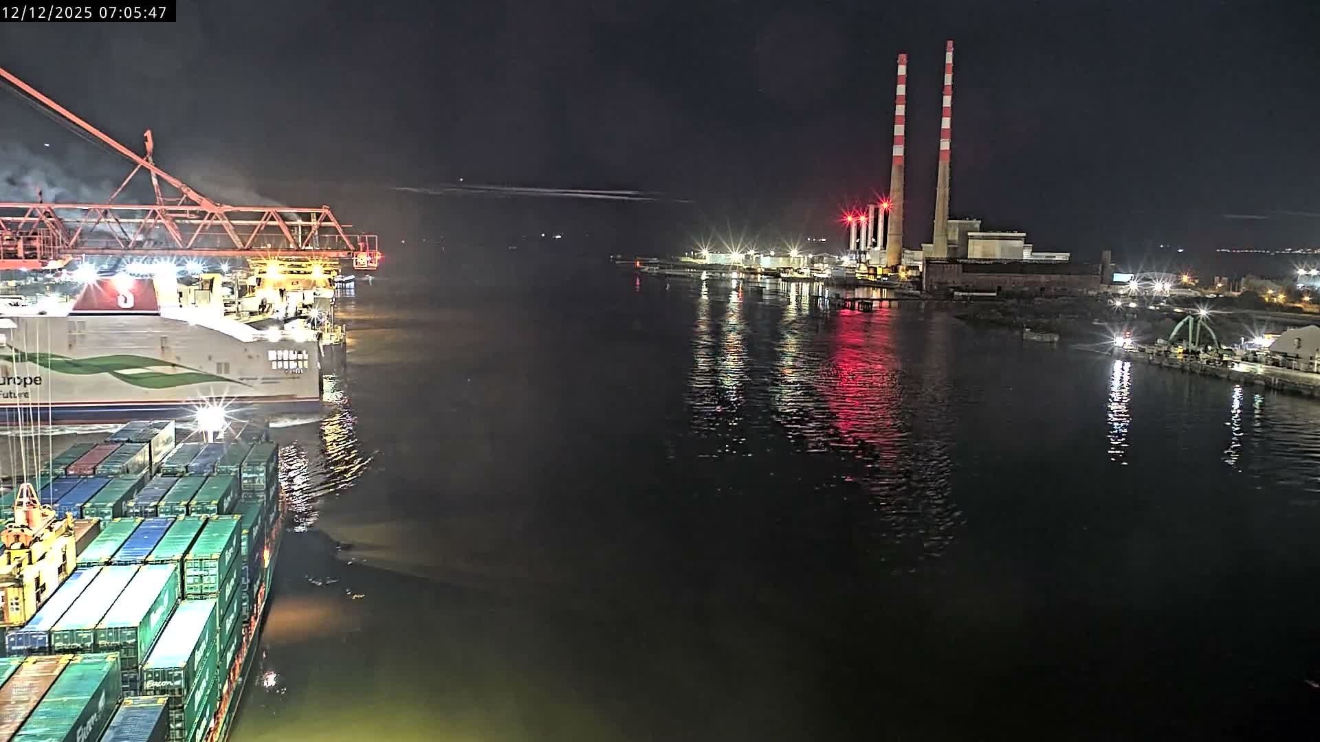 Dublin Bay & Port  Entrance Live Cam - Dublin, Eastern & Midland, Leinster, Ireland
