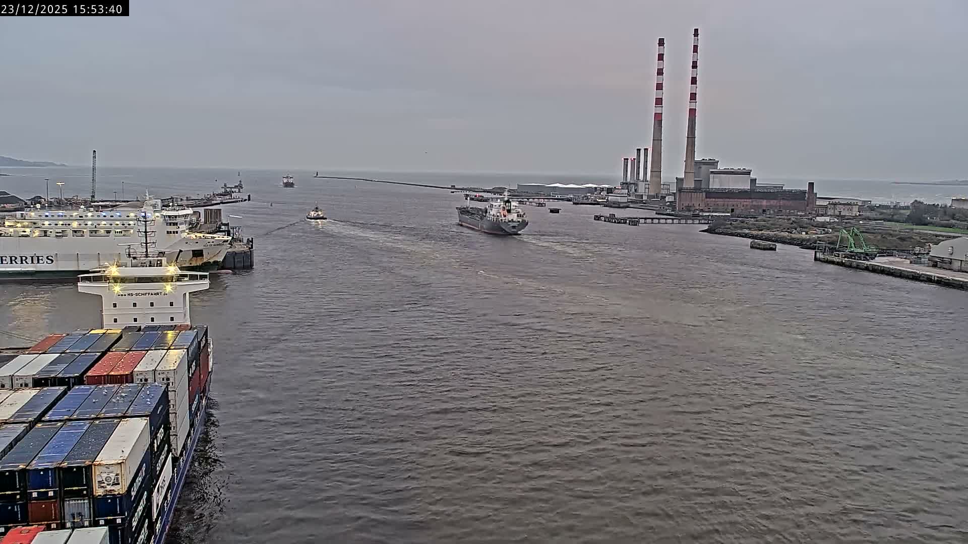 Dublin Bay & Port  Entrance Live Cam - Dublin, Eastern & Midland, Leinster, Ireland