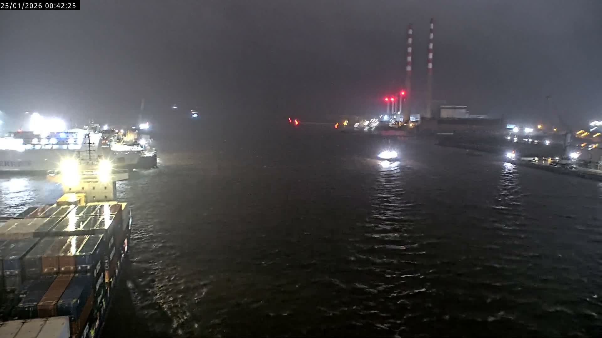 Dublin Bay & Port  Entrance Live Cam - Dublin, Eastern & Midland, Leinster, Ireland