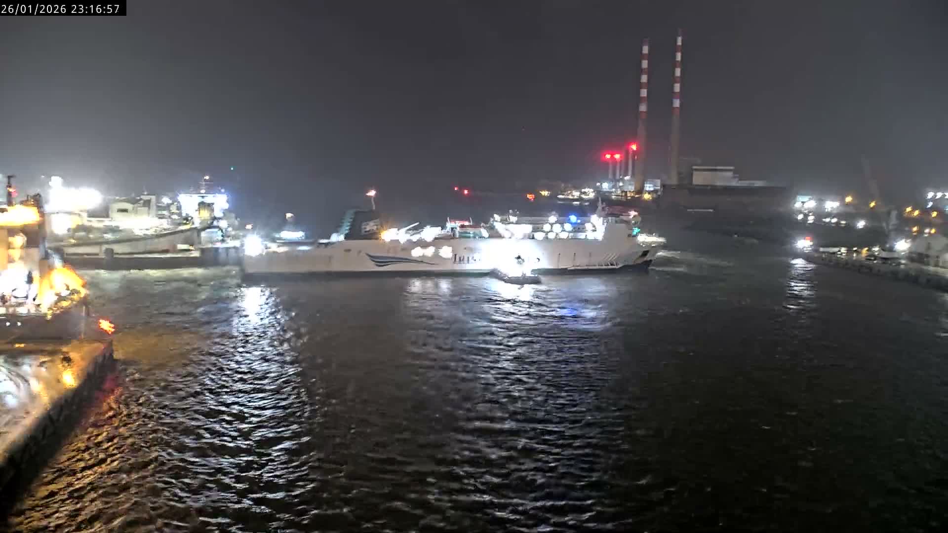 Dublin Bay & Port  Entrance Live Cam - Dublin, Eastern & Midland, Leinster, Ireland
