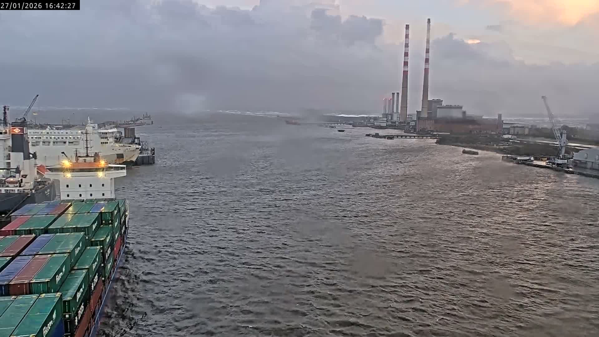 Dublin Bay & Port  Entrance Live Cam - Dublin, Eastern & Midland, Leinster, Ireland