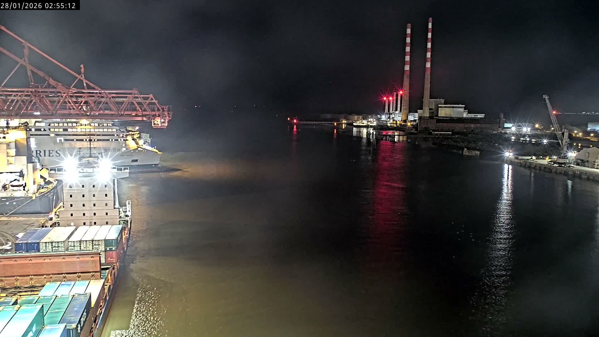 Dublin Bay & Port  Entrance Live Cam - Dublin, Eastern & Midland, Leinster, Ireland